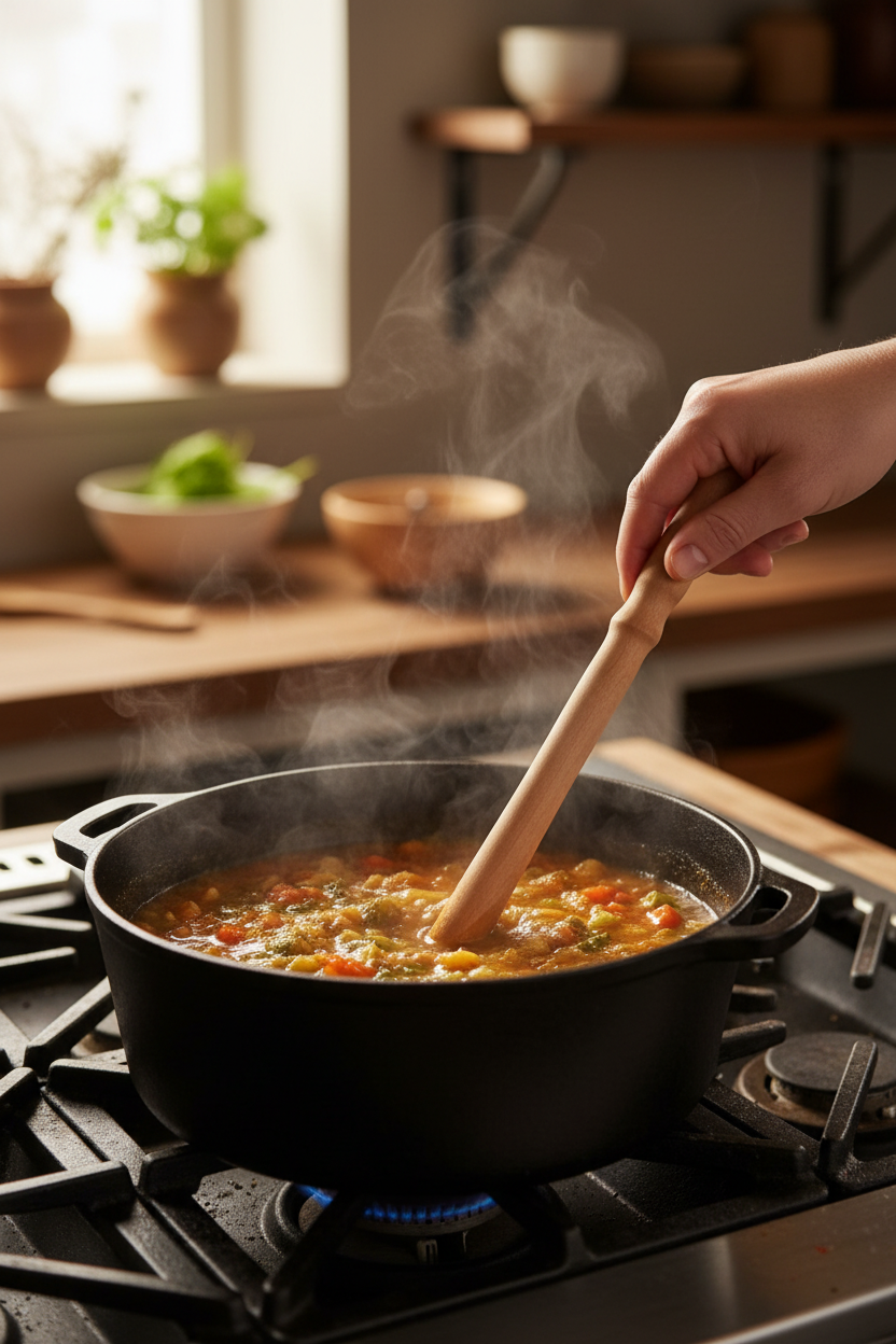 Large Cherry Spurtle — Stirring Pot