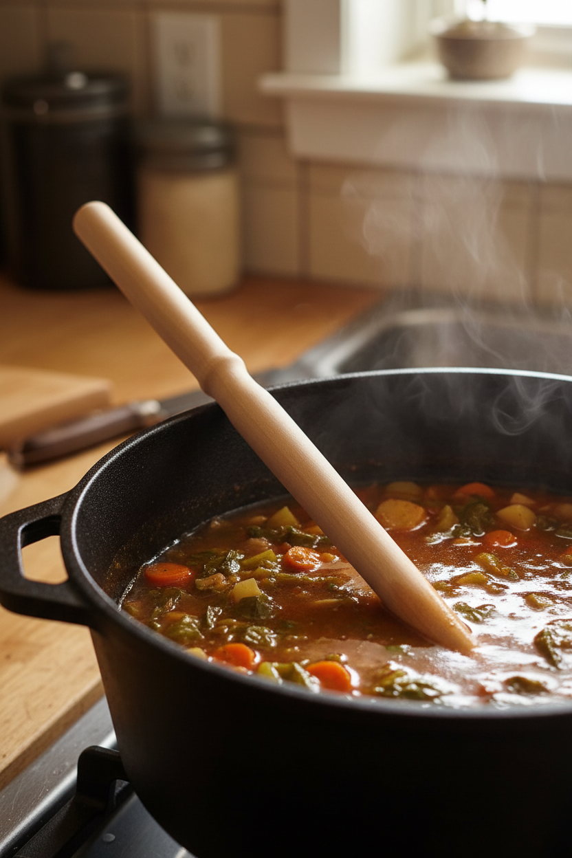 Pale Maple Spurtle — Stirring Pot Right Side Up