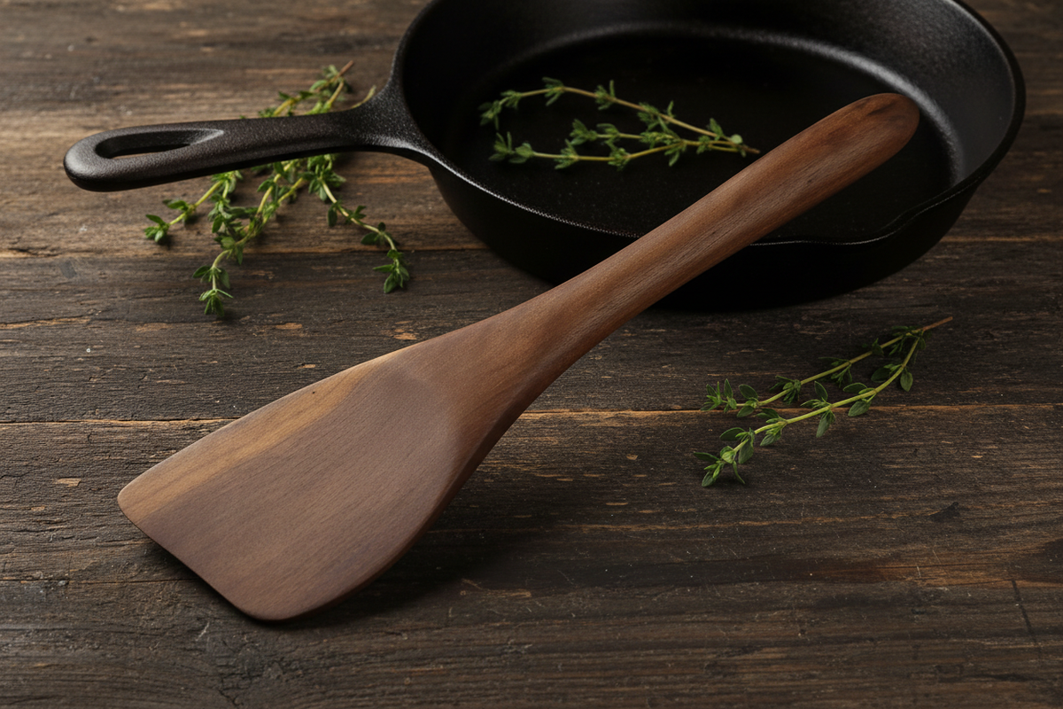 Walnut Spatula-Spoon - Photorealistic