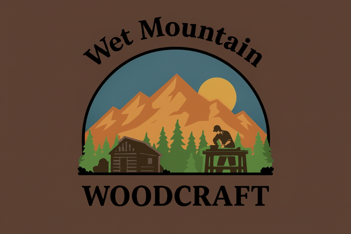 Wet Mountain Woodcraft Logo - Updated Brown