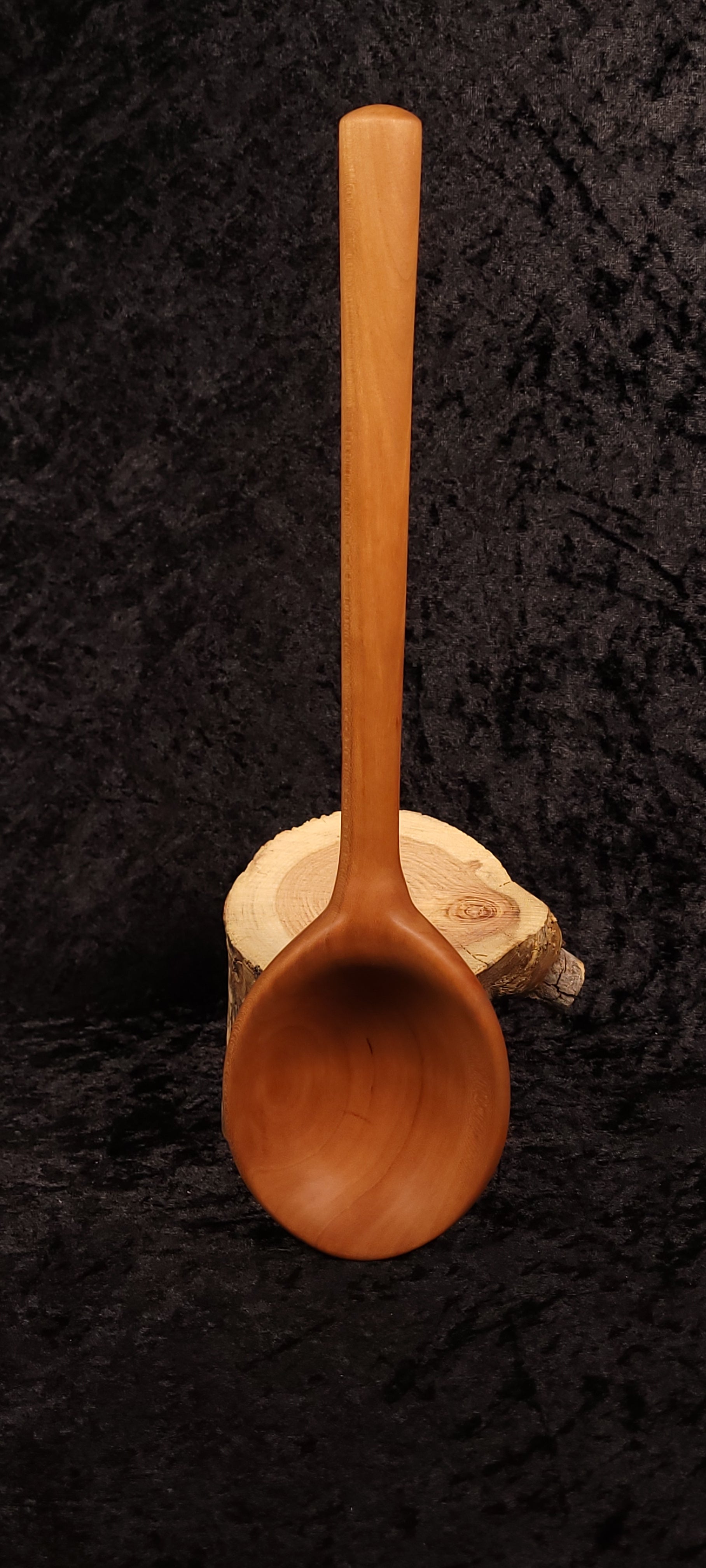 Handcrafted Cherry Wood Low-Angle Spatula & Spoon Set