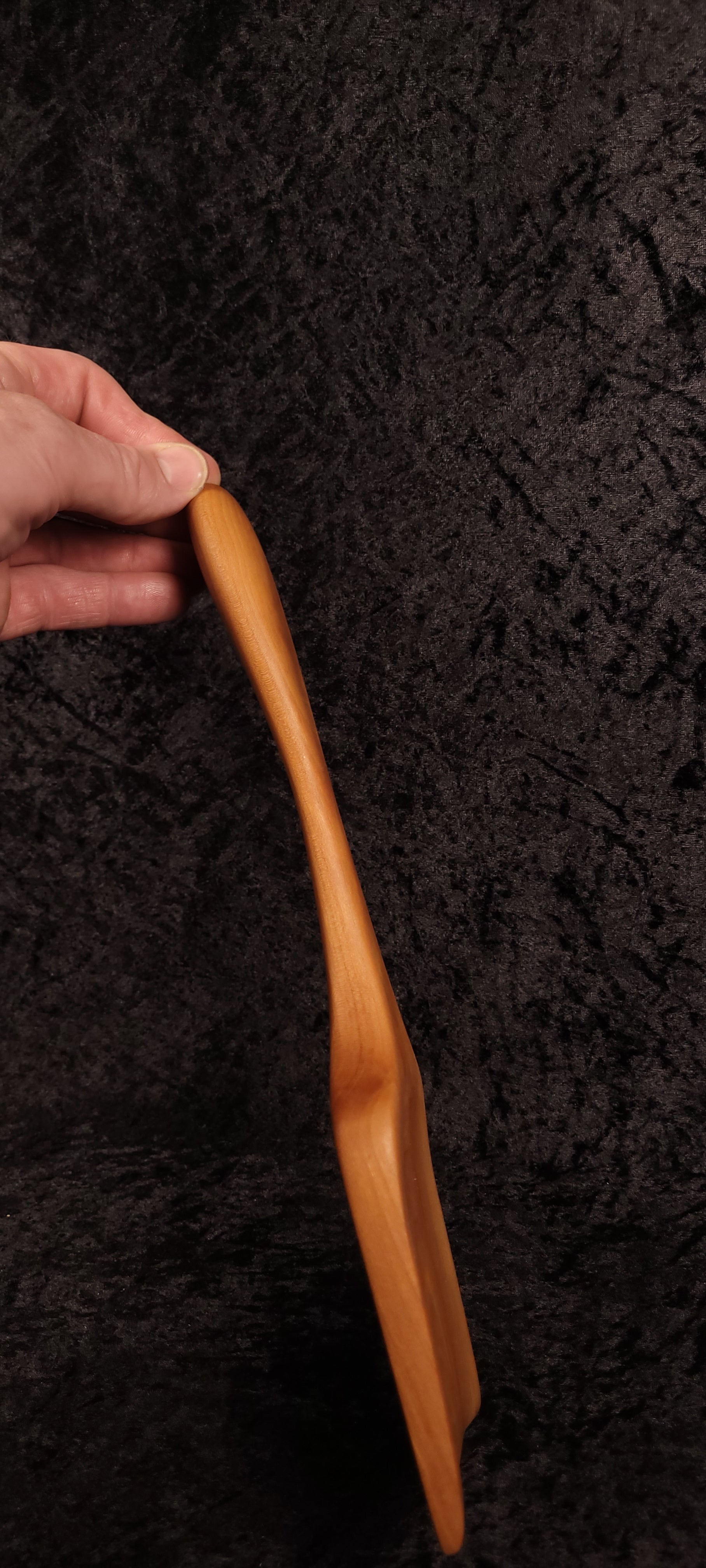 Handcrafted Cherry Wood Low-Angle Spatula & Spoon Set