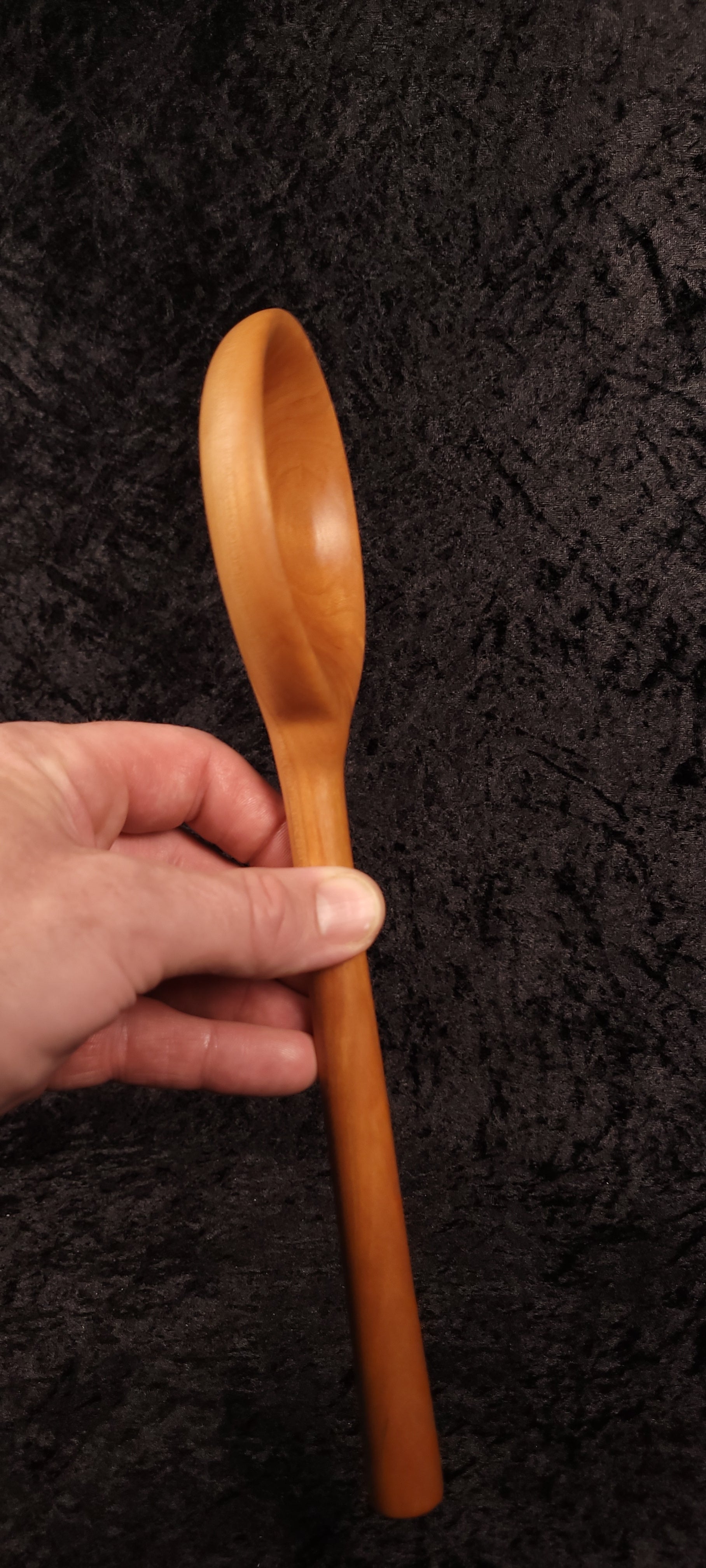 Handcrafted Cherry Wood Low-Angle Spatula & Spoon Set