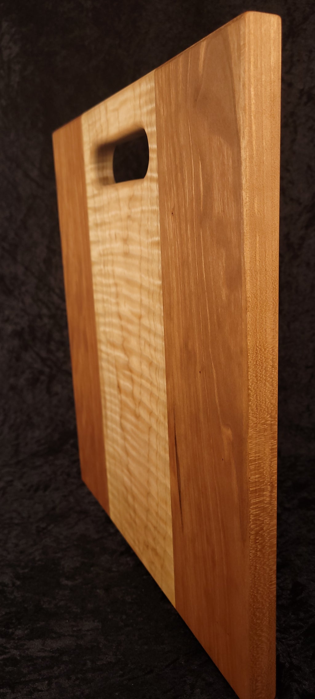 Cutting Board – Cherry & Curly Maple