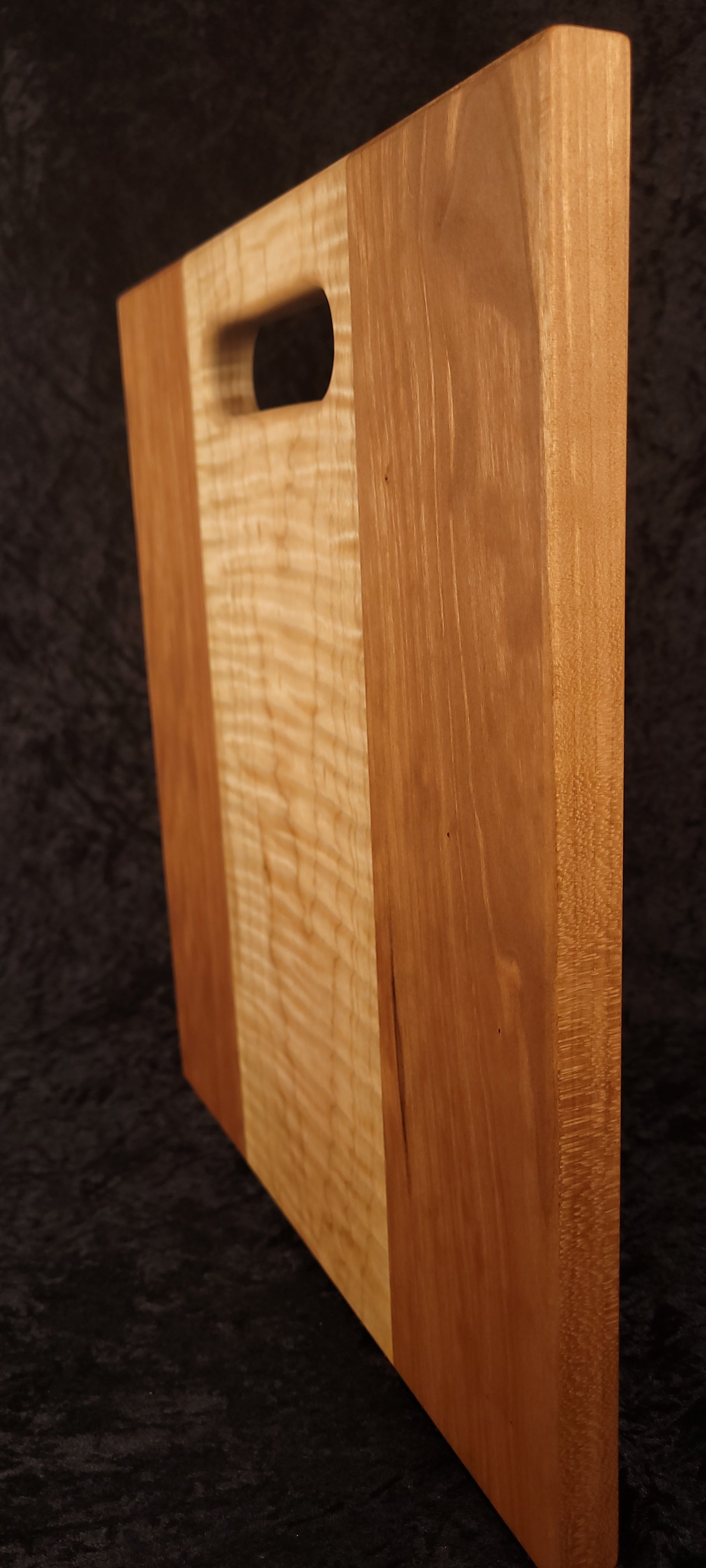Cutting Board – Cherry & Curly Maple