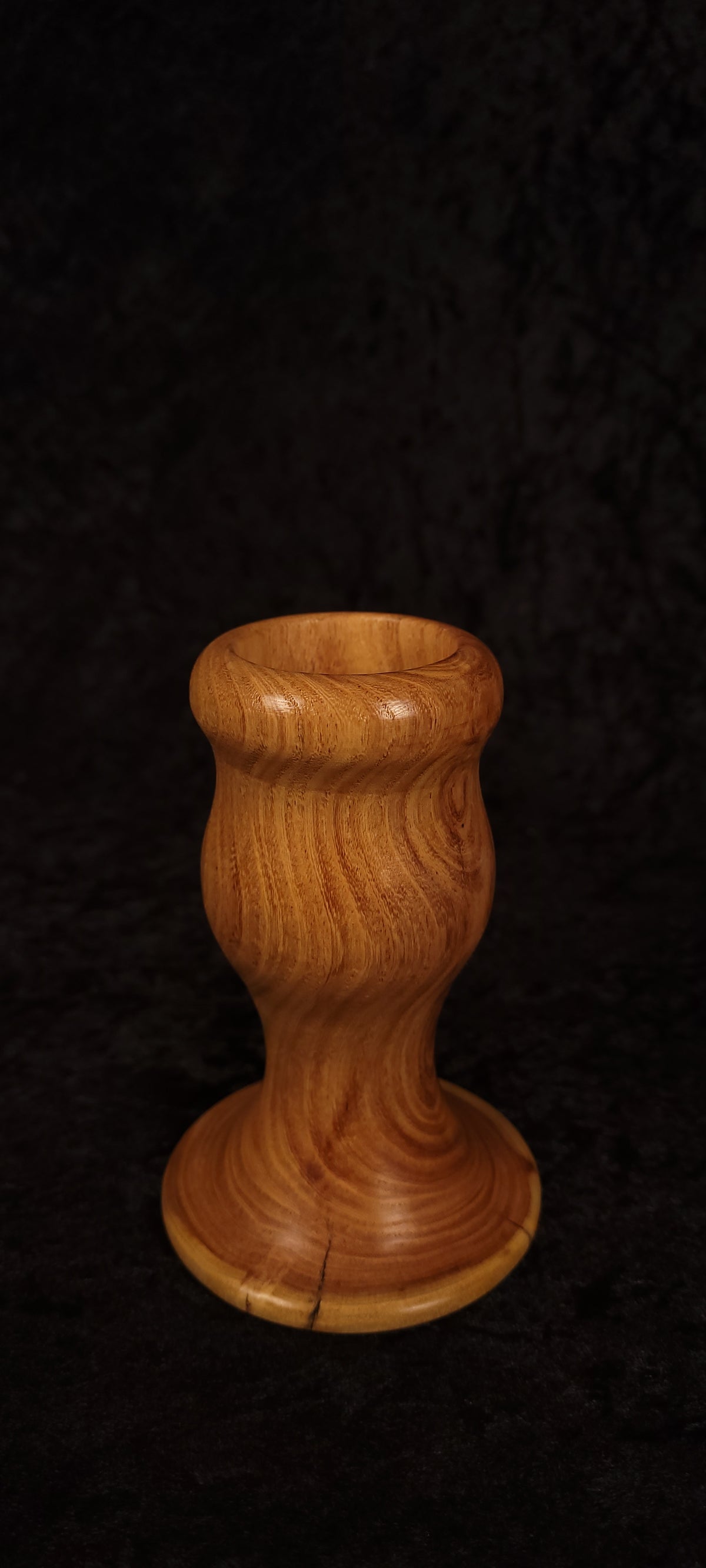 Locust wood toothpick holder filled with toothpicks