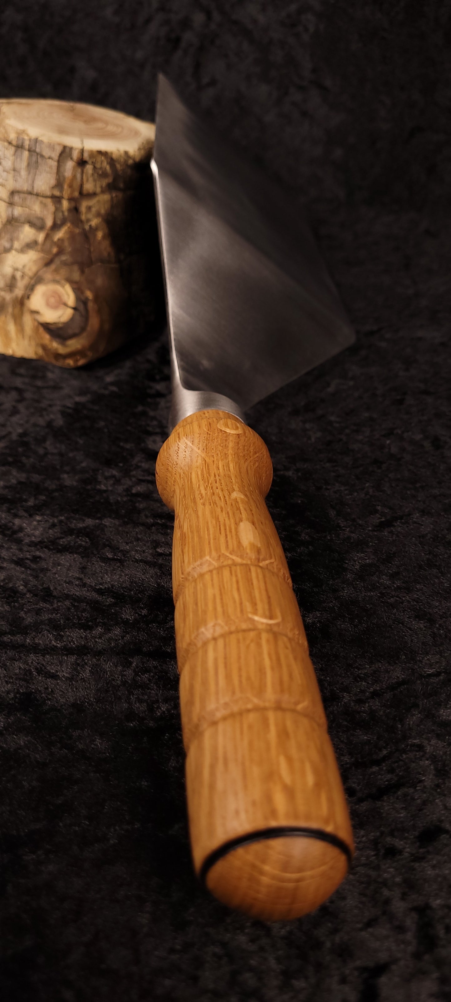 Griddle spatula No. 2 – handle close-up side angle