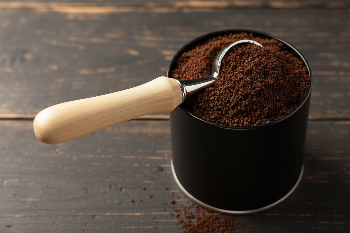 Buried in coffee can