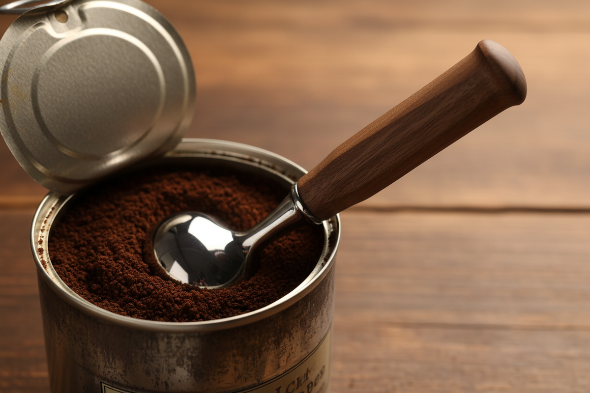 Buried in coffee can