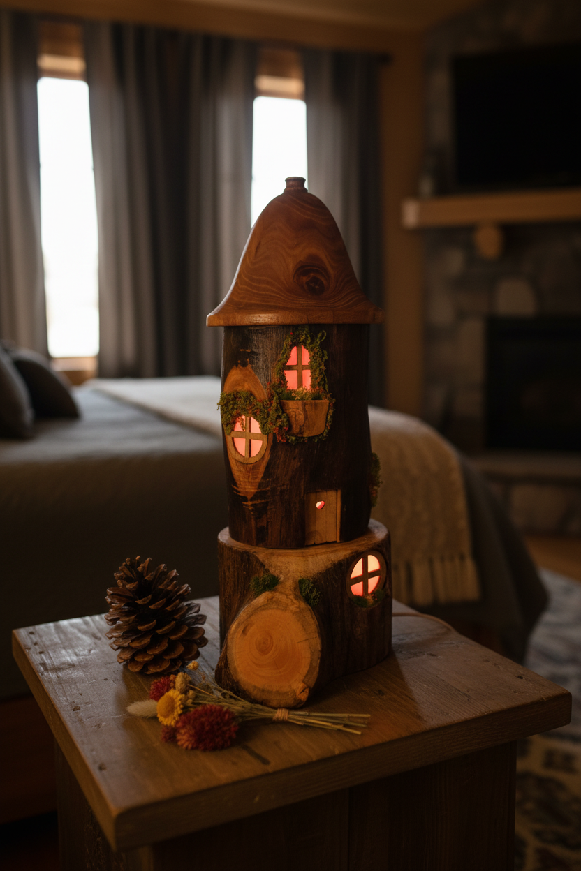 Fairy house lamp nightstand lifestyle