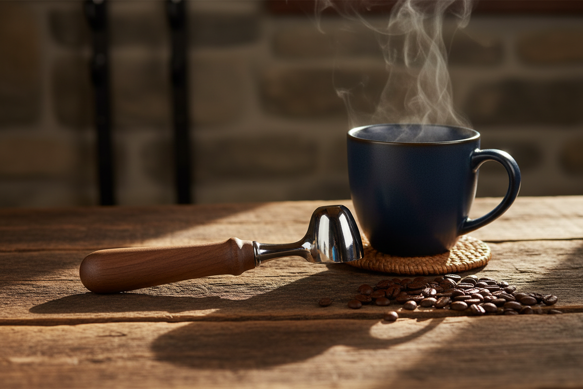 Morning coffee scene