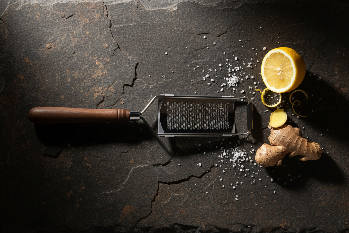 Walnut Grater Flatlay